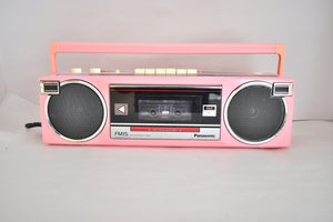 Madonna Pink 80s Panasonic Model RTX-FM15 AM FM Cassette Mini