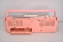 Load image into Gallery viewer, Madonna Pink 80s Panasonic Model RTX-FM15 AM FM Cassette Mini Boombox Radio! Sounds Great Excellent Condition! Rare Color!