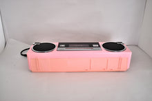 Load image into Gallery viewer, Madonna Pink 80s Panasonic Model RTX-FM15 AM FM Cassette Mini Boombox Radio! Sounds Great Excellent Condition! Rare Color!