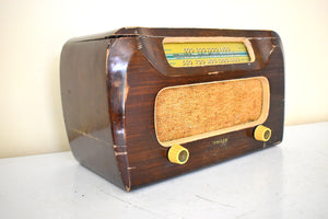 職人手作りのオリジナル木製 Philco 1946 モデル 46-421 真空管 AM ラジオ しっかりとした構造で素晴らしいサウンドです。