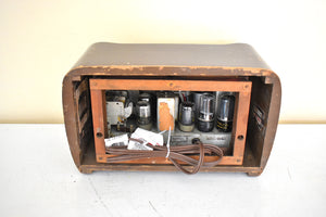 Artisan Handcrafted Original Wood Philco 1946 Model 46-421 Vacuum Tube AM Radio Solid Construction and Sounds Great!