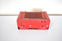 Load image into Gallery viewer, Betty Blade Red 1950 Philco Model 51-631 AM Portable Vacuum Tube Radio Excellent Condition! Sounds Great!