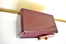 Load image into Gallery viewer, Cabernet Burgundy 1953 Philco Transitone Model 53-561 AM Vacuum Tube Radio Sounds Great! Excellent Condition!