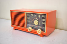 Load image into Gallery viewer, Mandarin Orange 1953 Philco Model 53-562 Vacuum Tube Radio Awesome Condition! Looks and Sounds Great!