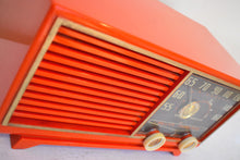 Load image into Gallery viewer, Mandarin Orange 1953 Philco Model 53-562 Vacuum Tube Radio Awesome Condition! Looks and Sounds Great!