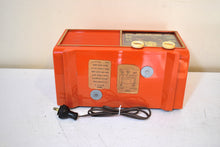 Load image into Gallery viewer, Mandarin Orange 1953 Philco Model 53-562 Vacuum Tube Radio Awesome Condition! Looks and Sounds Great!