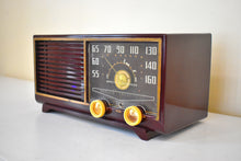 Load image into Gallery viewer, Burgundy Oxblood 1953 Philco Transitone Model 53-562 AM Vacuum Tube Radio Excellent Condition! Sounds Great!