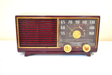Load image into Gallery viewer, Burgundy Oxblood 1953 Philco Transitone Model 53-562 AM Vacuum Tube Radio Excellent Condition! Sounds Great!