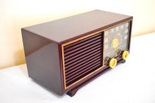 Load image into Gallery viewer, Burgundy Oxblood 1953 Philco Transitone Model 53-562 AM Vacuum Tube Radio Excellent Condition! Sounds Great!