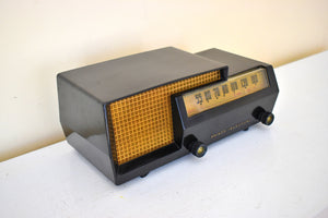 Hematite Black 1953 Philco Transitone Model 53-563 AM Vacuum Tube Radio Rare Stunning Mid Century!