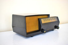 画像をギャラリービューアに読み込む, Hematite Black 1953 Philco Transitone Model 53-563 AM Vacuum Tube Radio Rare Stunning Mid Century!