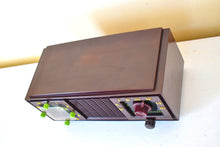 Load image into Gallery viewer, Choco et Menthe 1953 Philco Transitone Model B711 AM Vacuum Tube Radio Rare Unique Color Combo Sounds Great!