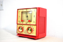 画像をギャラリービューアに読み込む, Grasshopper Green 1953 Philco Transitone Model 53-701 AM 真空管ラジオ レアなユニークなカラーコンボサウンドが素晴らしい!