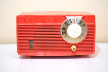 Load image into Gallery viewer, Salmon Pink 1958 Philco Model E814-124 AM Vacuum Tube AM Radio! Sounds Awesome!