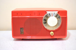 Salmon Pink 1958 Philco Model E814-124 AM Vacuum Tube AM Radio! Sounds Awesome!