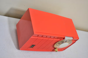 Salmon Pink 1958 Philco Model E814-124 AM Vacuum Tube AM Radio! Sounds Awesome!