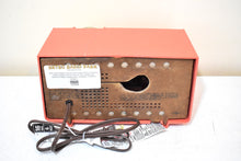 Load image into Gallery viewer, Salmon Pink 1958 Philco Model E814-124 AM Vacuum Tube AM Radio! Sounds Awesome!