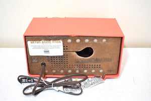 Salmon Pink 1958 Philco Model E814-124 AM Vacuum Tube AM Radio! Sounds Awesome!