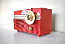 Load image into Gallery viewer, Flyer Red 1959 Philco Model F813-124 Vacuum Tube Radio Sounds Great Excellent Condition!