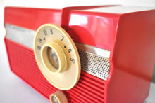 Load image into Gallery viewer, Flyer Red 1959 Philco Model F813-124 Vacuum Tube Radio Sounds Great Excellent Condition!