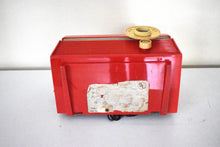 Load image into Gallery viewer, Flyer Red 1959 Philco Model F813-124 Vacuum Tube Radio Sounds Great Excellent Condition!