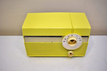 Load image into Gallery viewer, Citron Yellow 1959 Philco Model F813-124 Vacuum Tube Radio Sounds Great Excellent Condition!