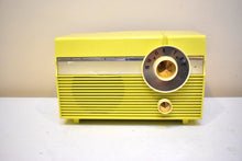 Load image into Gallery viewer, Citron Yellow 1959 Philco Model F813-124 Vacuum Tube Radio Sounds Great Excellent Condition!