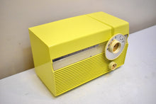 Load image into Gallery viewer, Citron Yellow 1959 Philco Model F813-124 Vacuum Tube Radio Sounds Great Excellent Condition!