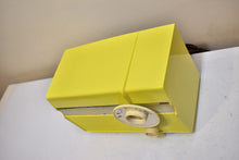 Load image into Gallery viewer, Citron Yellow 1959 Philco Model F813-124 Vacuum Tube Radio Sounds Great Excellent Condition!