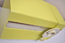 Load image into Gallery viewer, Citron Yellow 1959 Philco Model F813-124 Vacuum Tube Radio Sounds Great Excellent Condition!