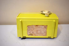 Load image into Gallery viewer, Citron Yellow 1959 Philco Model F813-124 Vacuum Tube Radio Sounds Great Excellent Condition!