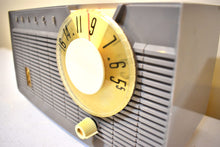 Charger l&#39;image dans la galerie, Misty Gray 1958 Philco Model F815-124 Vacuum Tube Radio Sounds Great Excellent Condition Rare Color!