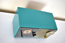 画像をギャラリービューアに読み込む, Tiki Turquoise 1956 Philco Model G-742-124 Vacuum Tube AM Alarm Clock Radio Sounds Great! Rare Model!