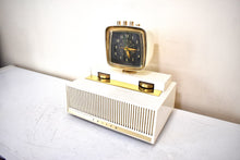 Load image into Gallery viewer, Spectral White 1958 Philco Predicta Model G765-124 Vacuum Tube AM Radio Excellent Plus Condition! Outta This World!