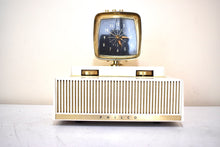 Load image into Gallery viewer, Spectral White 1958 Philco Predicta Model G765-124 Vacuum Tube AM Radio Excellent Plus Condition! Outta This World!