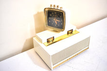 Load image into Gallery viewer, Spectral White 1958 Philco Predicta Model G765-124 Vacuum Tube AM Radio Excellent Plus Condition! Outta This World!