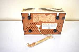 オーラ ホワイト 1959 Philco Predicta Model H765-124 真空管 AM クロック ラジオ 素晴らしい!