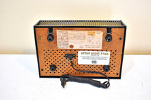 Load image into Gallery viewer, WHAT IS IT?? Monolith Black 1958 Philco Predicta Model H838-124 Vacuum Tube AM Radio ~ WeIrD!