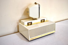 画像をギャラリービューアに読み込む, オーラ ホワイト 1959 Philco Predicta Model H765-124 真空管 AM クロック ラジオ 素晴らしい!