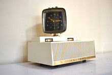 画像をギャラリービューアに読み込む, オーラ ホワイト 1959 Philco Predicta Model H765-124 真空管 AM クロック ラジオ 素晴らしい!