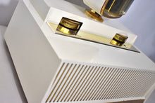 Load image into Gallery viewer, Aura White 1958 Philco Predicta Model H765-124 Vacuum Tube AM Clock Radio Awesome!