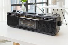Load image into Gallery viewer, General Electric Model 3-5624A AM FM Cassette Stereo Mini Boombox Radio! Sounds Great Excellent Condition!&amp;