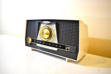 画像をギャラリービューアに読み込む, Bluetooth Ready To Go - Charcoal and White 1957 RCA Victor Model X-4JE Vacuum Tube AM Radio Sounds Great!
