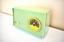 Load image into Gallery viewer, Bluetooth Ready To Go - Bungalow Green Blue Mid Century Vintage 1961 RCA Victor Model 1-RA-25 &quot;The Hardy&quot; Vacuum Tube Radio Sounds Great! Excellent Condition!