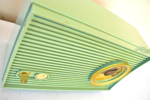 Bluetooth Ready To Go - Bungalow Green Blue Mid Century Vintage 1961 RCA Victor Model 1-RA-25 "The Hardy" Vacuum Tube Radio Sounds Great! Excellent Condition!