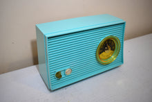Charger l&#39;image dans la galerie, Bluetooth Ready To Go - Robin Egg 1961 RCA Victor Model 1-RA-25 &#39;The Hardy&#39; Vacuum Tube AM Radio Mid Century Sound Great! Awesome Color!