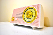 Load image into Gallery viewer, Bluetooth Ready To Go - Lace Pink and White 1961 RCA Victor Model 1-RA-43 AM Vacuum Tube Radio