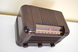 Espresso Brown Bakelite 1940 RCA Model 15X Vacuum Tube AM Radio! Sounds Great!! Excellent Condition!