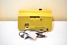 Load image into Gallery viewer, Honey Beige 1957 RCA Victor C-4EM Vacuum Tube AM Clock Radio Works Great! Looks So MCM!