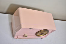 Load image into Gallery viewer, Shell Pink 1956 RCA Victor Model 8-X-6F AM Vacuum Tube Radio Rare Color and Great Player!